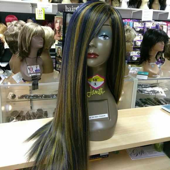 ~Long Wig~ Blue Wig ~  - Picture 1 of 8